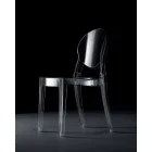 Silla apilable para interior o exterior en policarbonato transparente - Planet viadurini