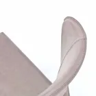 Silla de estar moderna cubierta en imitación de cuero, Accadia, 4 piezas viadurini