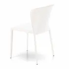 Silla de estar moderna cubierta en imitación de cuero, Accadia, 4 piezas viadurini