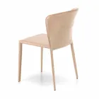 Silla de estar moderna cubierta en imitación de cuero, Accadia, 4 piezas viadurini