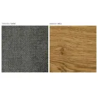 Silla de salón moderna en diferentes tejidos con carcasa de madera - Wolter viadurini