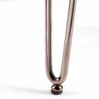 Silla moderna en cuero o imitación de cuero para comedor o cocina Maha viadurini