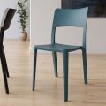 Silla moderna apilable de polipropileno para uso interior y exterior - Vermeer
