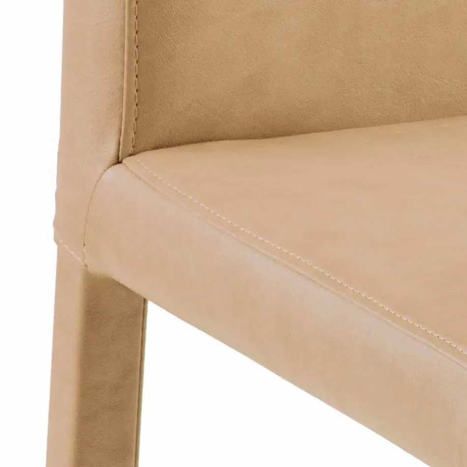 Jamila moderna silla de comedor, hecha a mano en Italia viadurini