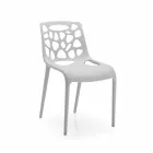 Silla monobloque de polipropileno con diseño moderno Blandine, 4 piezas viadurini