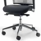 Silla operativa y semi-ejecutiva en tejido producido en Italia Mina. viadurini