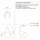 Silla elefante de diseño moderno para niños, 4 piezas de colores - Tino by Myyour viadurini