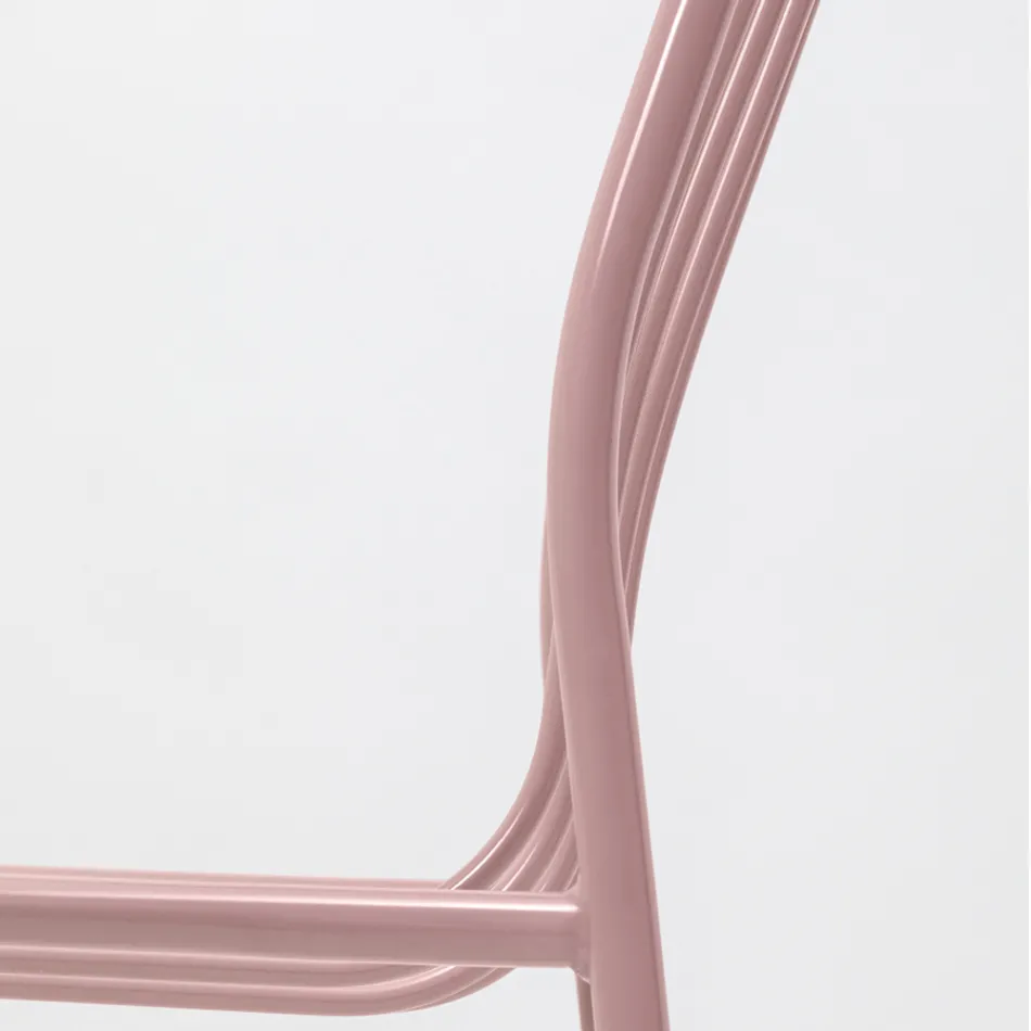 Silla Apilable de Metal para Exterior Made in Italy 2 Piezas - Simply viadurini