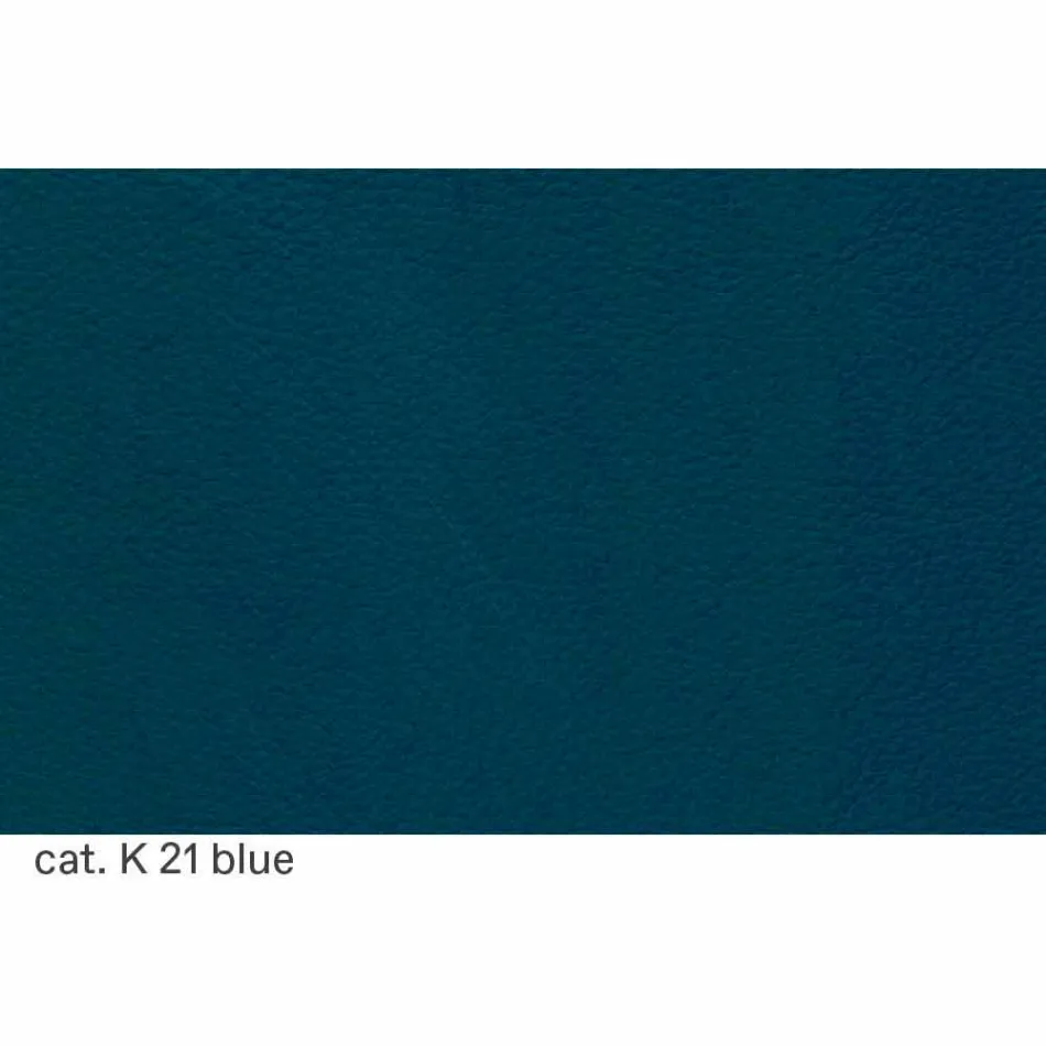 Silla de comedor en acero cromado y cuero Made in Italy - Beniamino viadurini