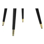 Silla de comedor en madera con asiento tapizado en tela - Latina viadurini