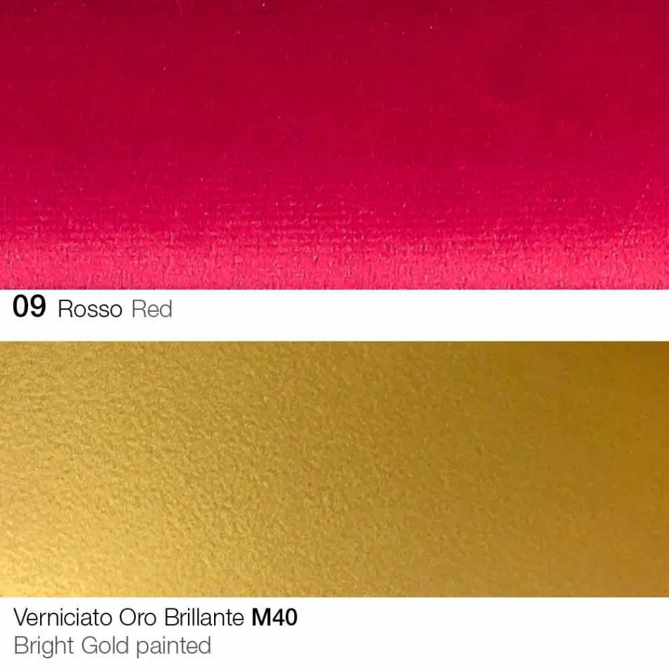 Silla de comedor de tela con patas doradas Made in Italy - Marchesi viadurini