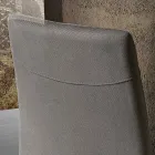 Silla de comedor moderna de tela hecha en Italia, Porzia viadurini