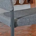Silla de Comedor con Funda Desenfundable Tapizada en Tela Made in Italy - Toyko viadurini