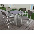 Silla de director plegable en lienzo Made in Italy, 2 piezas - Susy viadurini