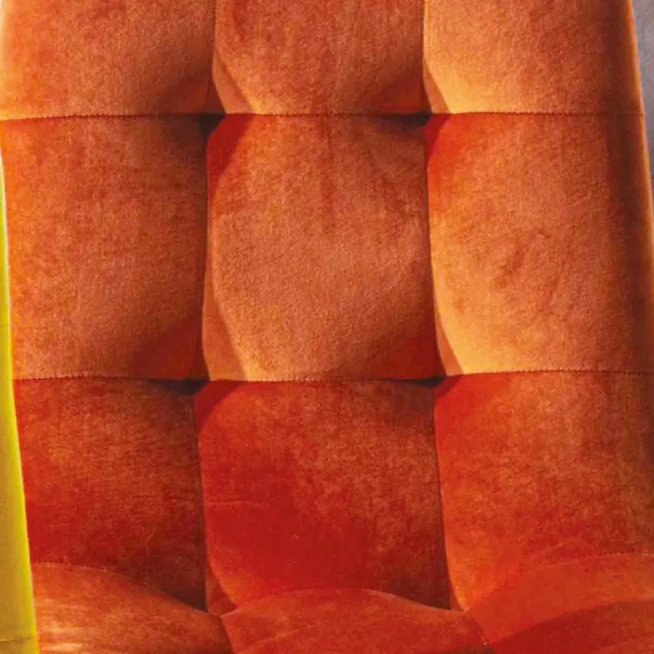 Silla de comedor tapizada de terciopelo resistente a las manchas, 4 piezas - Kylie viadurini