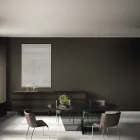 Silla de comedor con asiento tapizado en cuero Made in Italy - Giulia viadurini