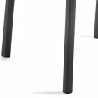 Silla de comedor de diseño en ecopiel Bessie XL, fabricada en Italia viadurini