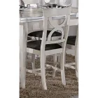 Silla de Comedor en Madera y Tela Estilo Clásico Made in Italy - Helisa viadurini