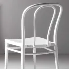 Silla de comedor en polipropileno apilable hasta 10 unidades, 4 piezas - Gaya viadurini