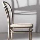 Silla de comedor en polipropileno apilable hasta 10 unidades, 4 piezas - Gaya viadurini