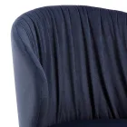 Silla de comedor en tela de elegante diseño moderno - Reginaldo viadurini