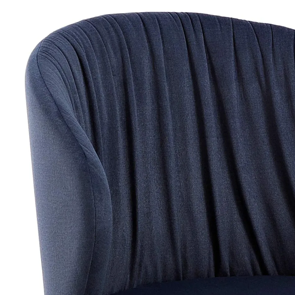 Silla de comedor en tela de elegante diseño moderno - Reginaldo viadurini