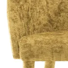 Silla de Comedor Tapizada en Tela Made in Italy 4 Piezas - Tagata viadurini