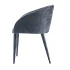 Silla de Comedor Tapizada en Tela Made in Italy 4 Piezas - Tagata viadurini