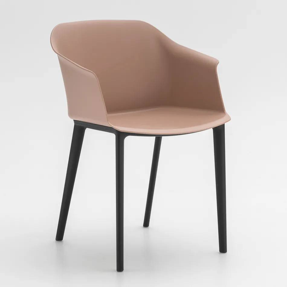 Silla de Salón en Polipropileno Coloreado Made in Italy, 4 Piezas - Marbella viadurini