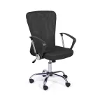 Silla de oficina con reposabrazos en acero y poliéster coloreado - Barberina viadurini