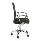 Silla de oficina con reposabrazos en acero y poliéster coloreado - Barberina viadurini