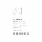 Selene Bloom hechos a mano de cristal apliques en Italia 12x11 H28cm viadurini