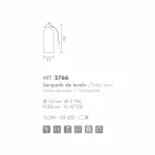 lámpara de mesa Selene Bossa Nova Ø10 H 26cm en ámbar vidrio soplado viadurini