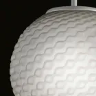 Selene Domino araña de vidrio soplado hecho a mano O27 H 27 / 140cm viadurini