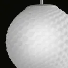 Selene Domino araña de vidrio soplado hecho a mano O27 H 27 / 140cm viadurini