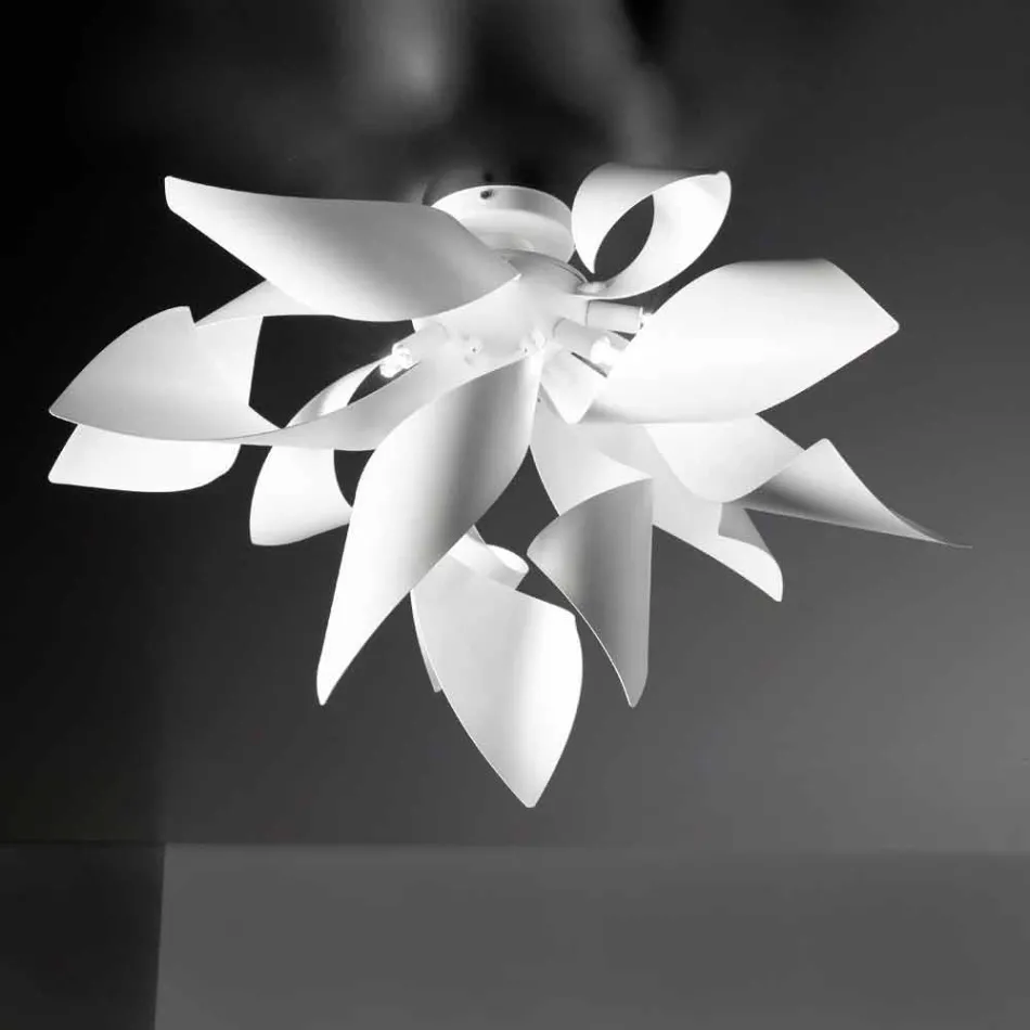 Selene jengibre techo de metal producido en Italia Ø50 H35cm viadurini