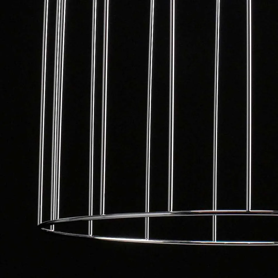 Lámpara de techo Selene Kluvì soplado Ø33 H 41/150 vidrio cm viadurini