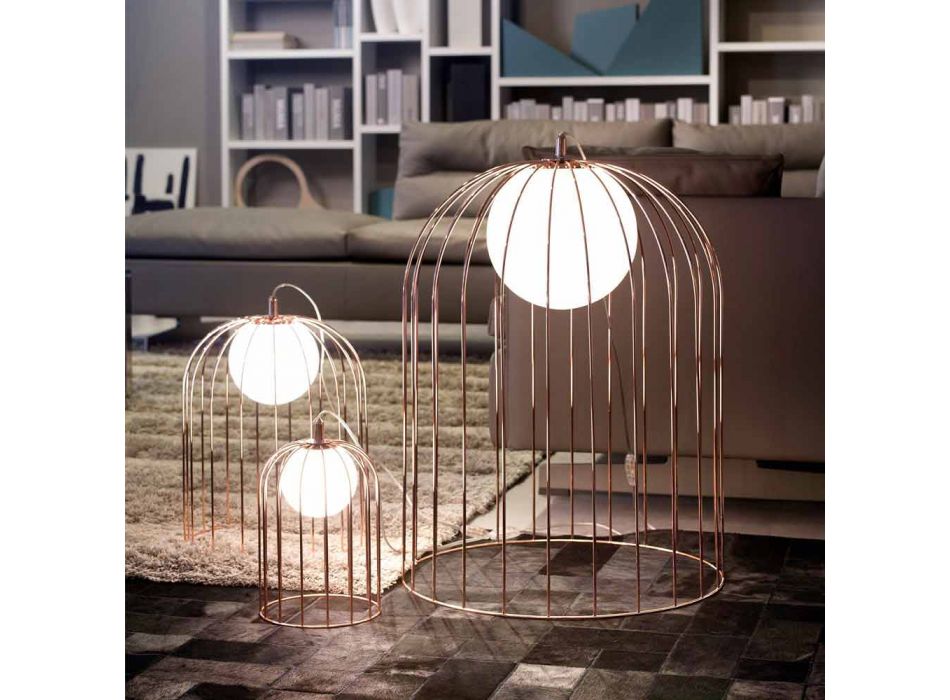Selene Kluvì de la lámpara de mesa de diseño en vidrio soplado Ø54 H 70cm viadurini