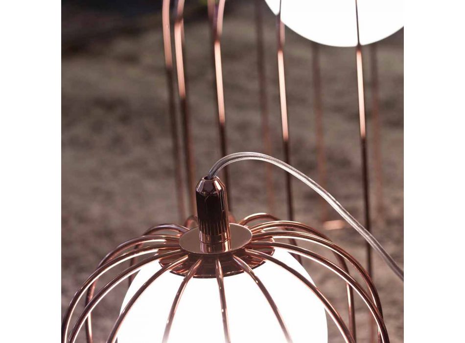 Selene Kluvì de la lámpara de mesa de diseño en vidrio soplado Ø54 H 70cm viadurini