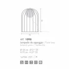 Selene Kluvì de la lámpara de mesa de diseño en vidrio soplado Ø54 H 70cm viadurini