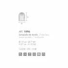 Selene Kluvì lumetto soplado de vidrio y metal Ø19 H 27cm viadurini