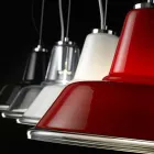 lámpara de suspensión Selene Lampara soplado Ø37 H 24/140 vidrio cm viadurini