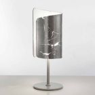 Selene Papiro cristal de la lámpara de mesa de diseño Ø15 H38cm viadurini