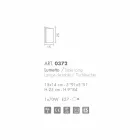 Selene Papiro de cristal lámpara de mesa hecho en Italia 15x14xH25cm viadurini