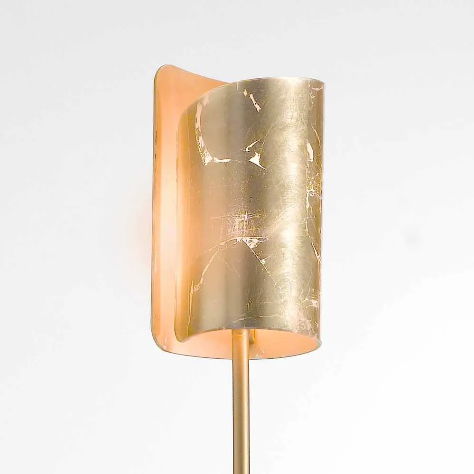 Selene Papiro lámpara de pie de diseño de cristal Ø15 H 180cm viadurini