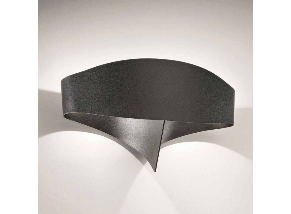 Selene Escudo applique moderno diseño de acero pintado viadurini