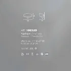 Selene Escudo applique moderno diseño de acero pintado viadurini