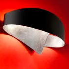 lámpara de pared Selene Escudo de dos tonos 29x15xH16 diseño moderno cm viadurini