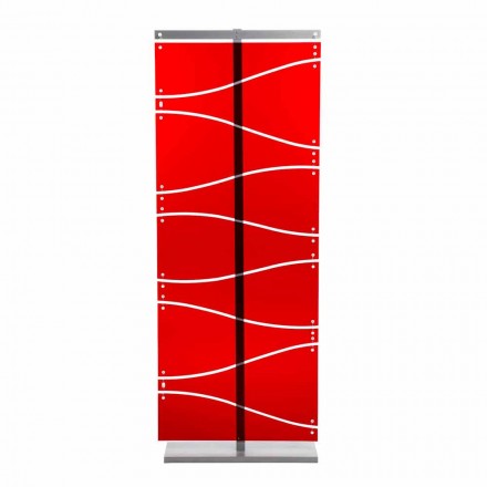 Cabina de diseño moderno en metacrilato de color rojo o satén Evelyn viadurini