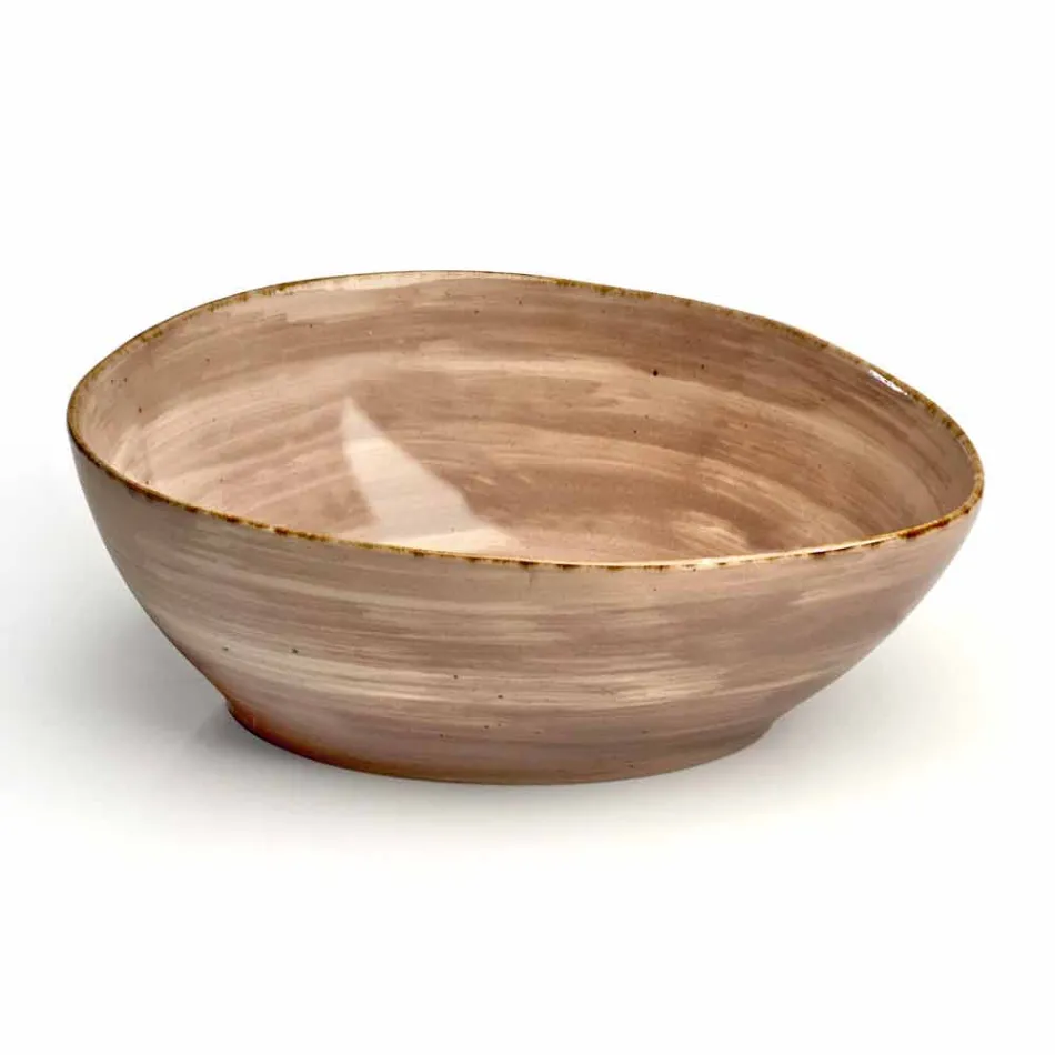 Servicio 12 Placas Rectangulares y Redondas de Diseño Moderno en Gres - Simba viadurini